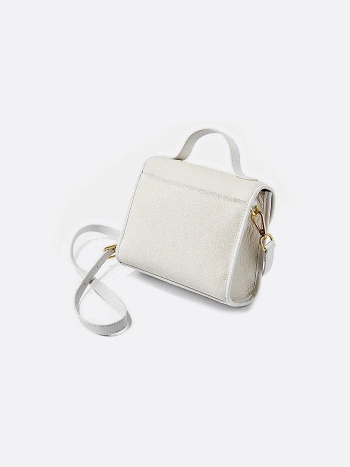 Square leather handbag 
