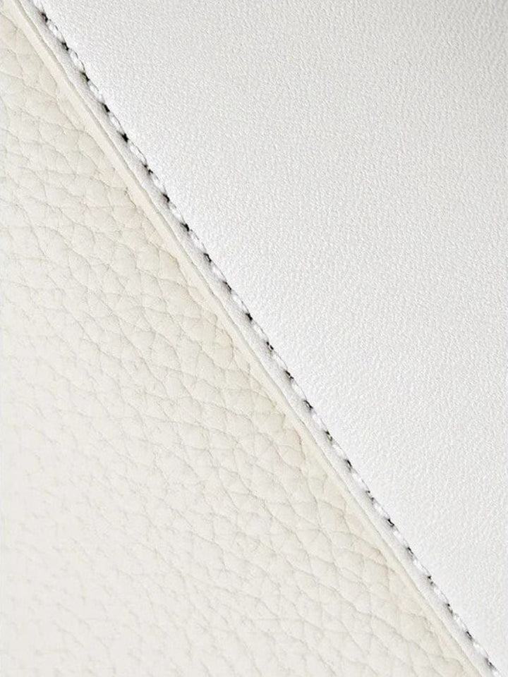 Square leather handbag 
