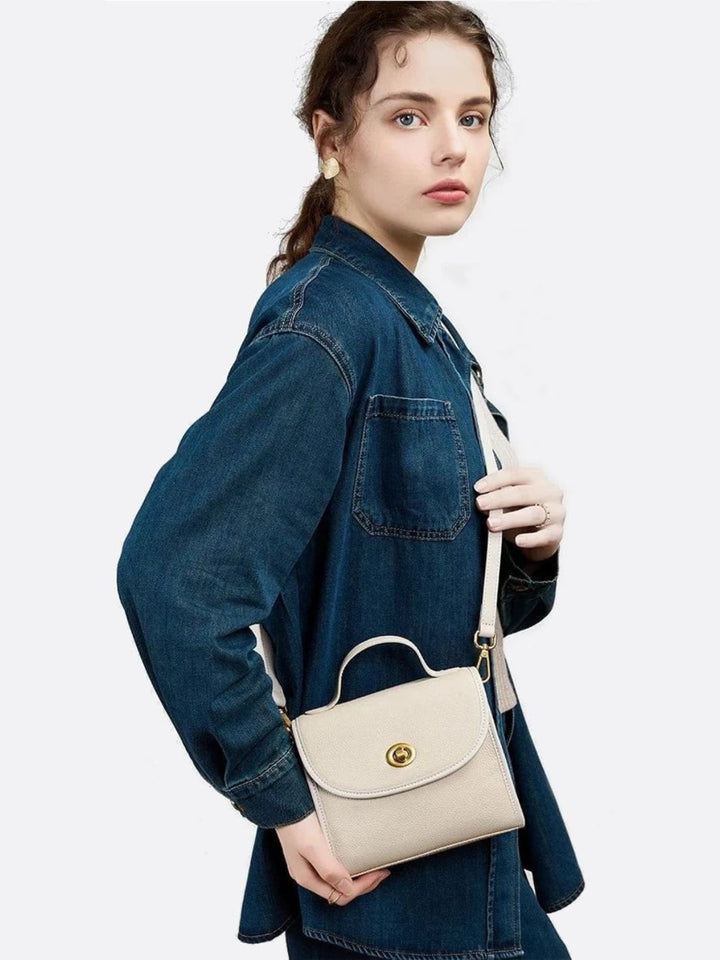 Sac à main carré cuir femme