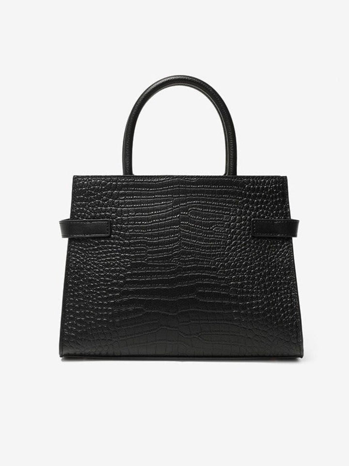 Crocodile trapeze handbag