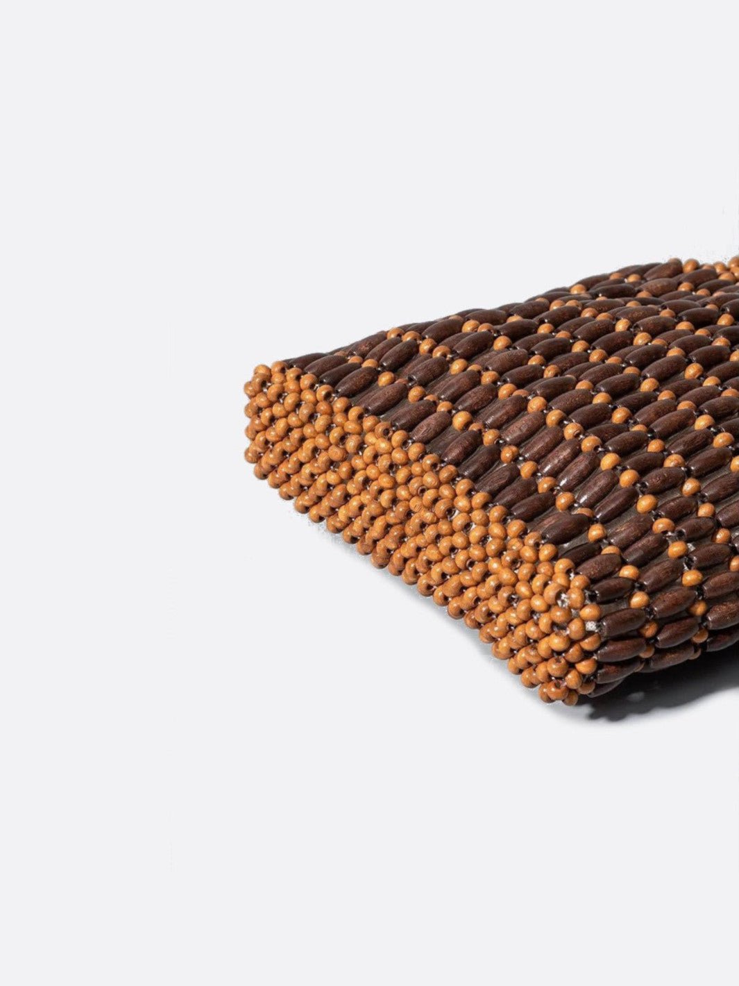 Wooden bead handbag