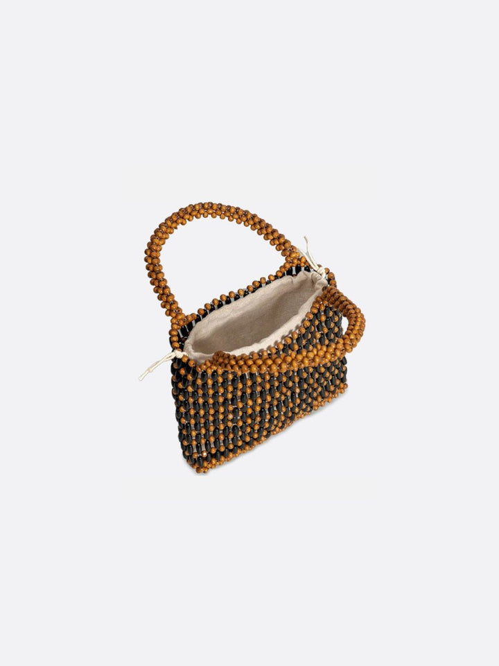 Wooden bead handbag<br>Marlowe