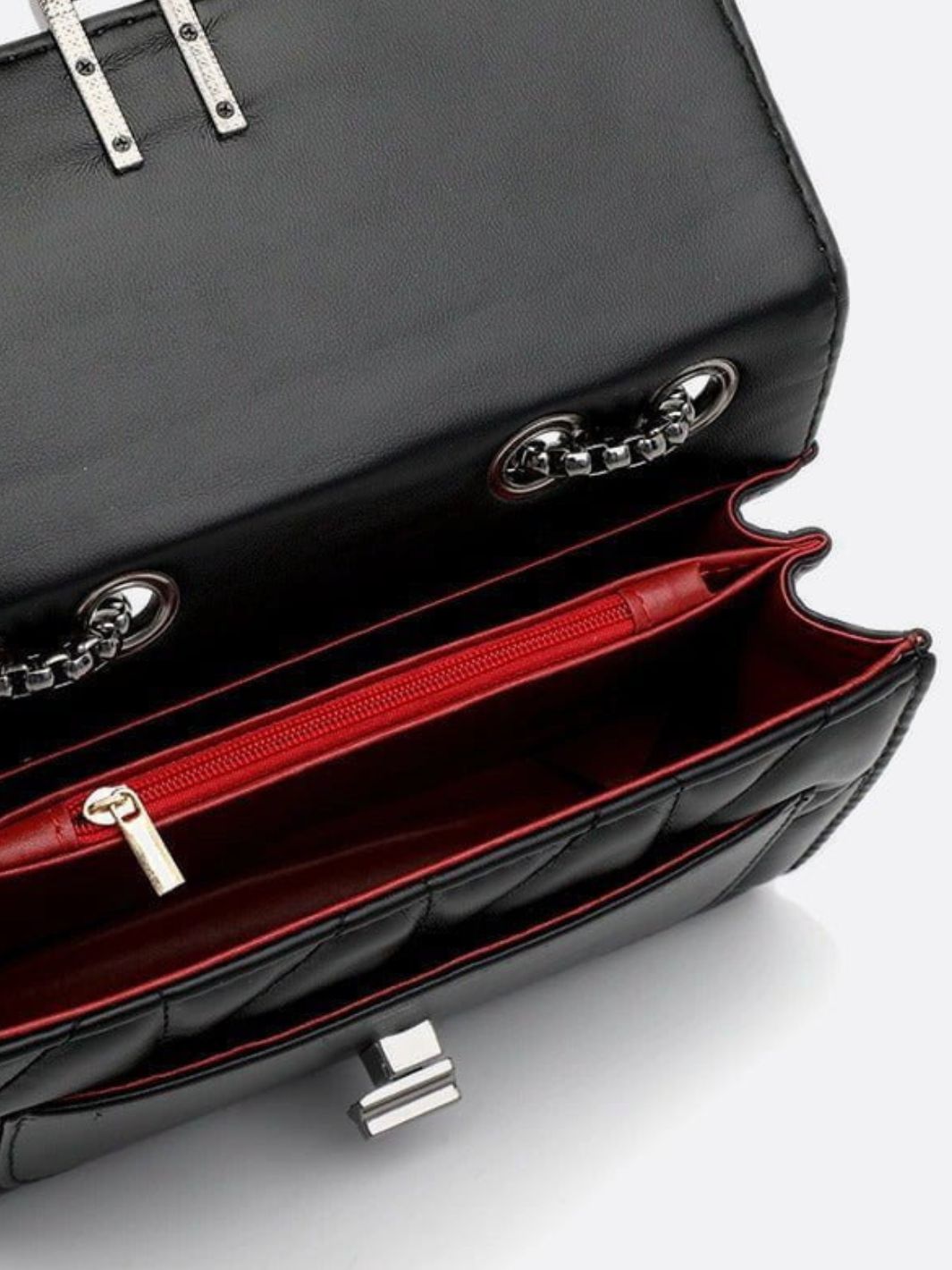 Quilted leather shoulder bag<br>Riviera