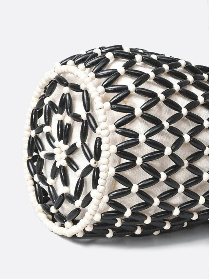 Wooden bead bag