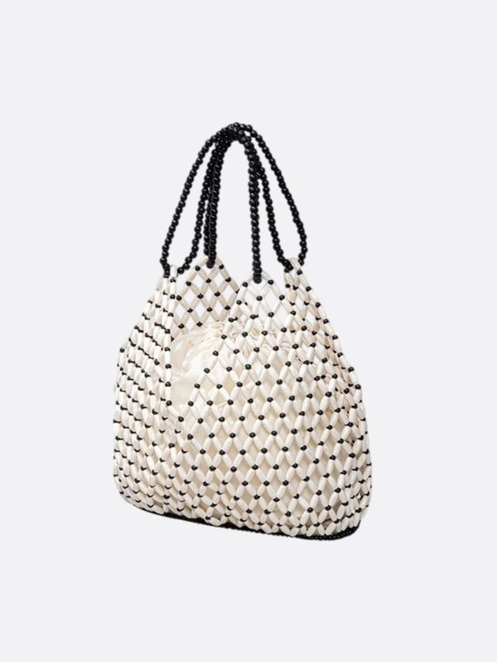 sac a main perle blanc