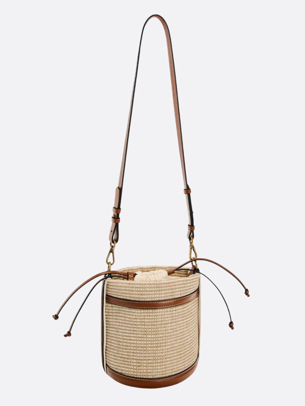sac raphia et cuir
